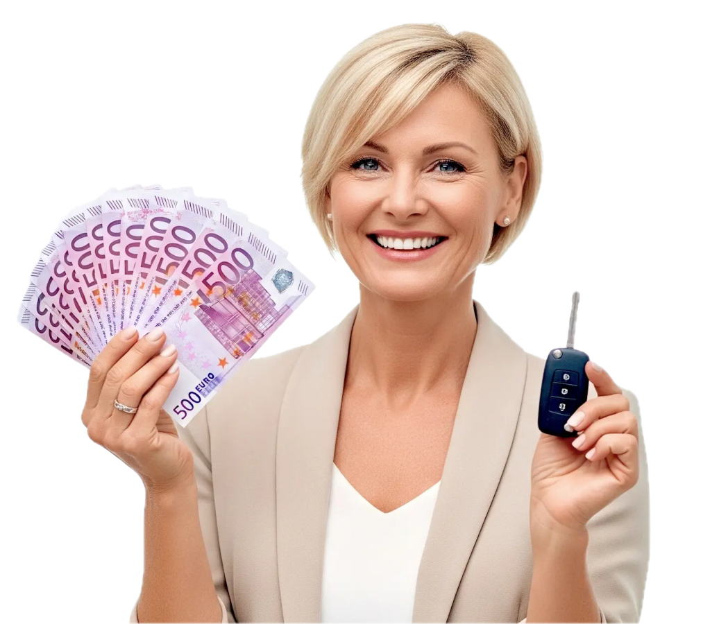 Geldfürs Auto und auf Wunsch weiterfahren